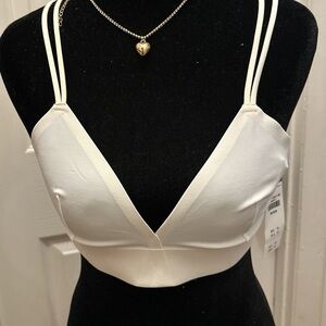 Cream Strappy Bralette